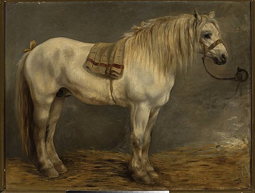 Horse in the stables, , Piotr Michałowski