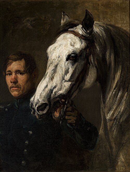 Stable Boy Holding the Horse by the Bridle, , Piotr Michałowski