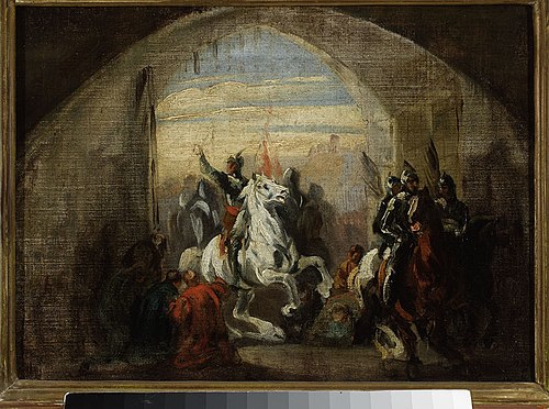 Bolesław the Brave Entering Kiev,, 1837, Piotr Michałowski