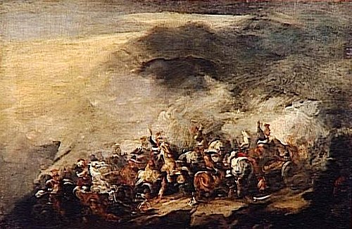 La Bataille de Somosierra, 1850, Piotr Michałowski