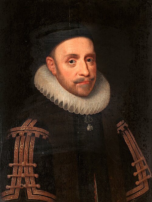 Portrait of king Gustavus Adolphus of Sweden, 1650, Jacob Hoefnagel