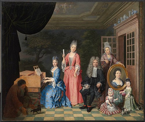 Portrait of a Family in an Interior, 1700, Nicolaes van Haeften