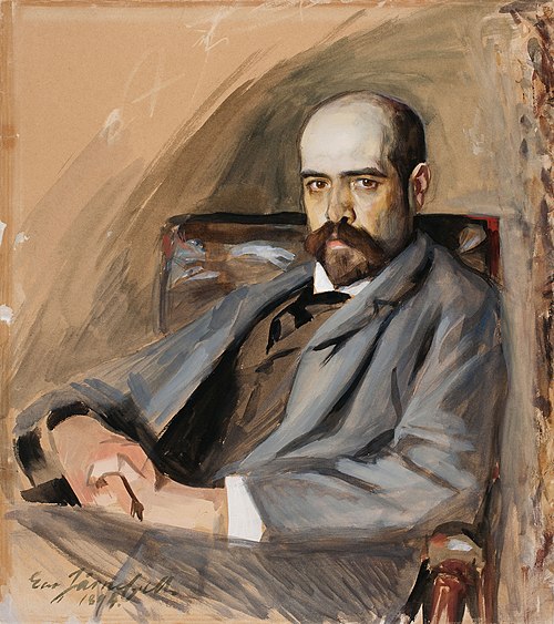 Portrait of Gunnar Berndtson, 1893, Eero Järnefelt