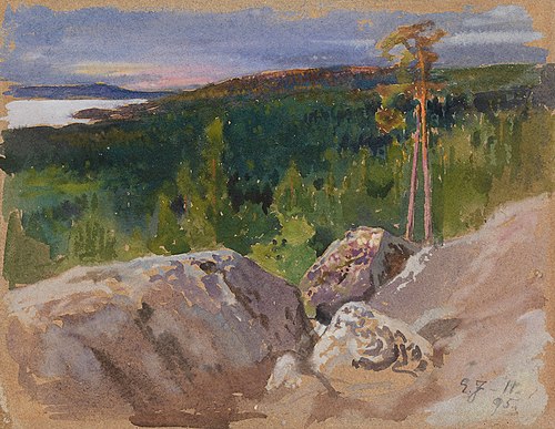 Studie från Koli, 1895, Eero Järnefelt