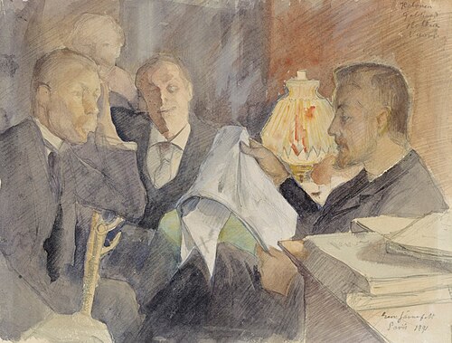 I ateljen i Paris, 1891, Eero Järnefelt
