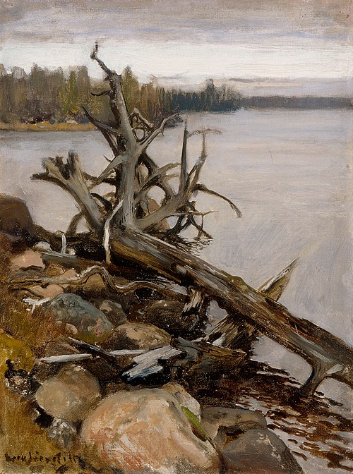 Dead Pine in the Water, 1898, Eero Järnefelt