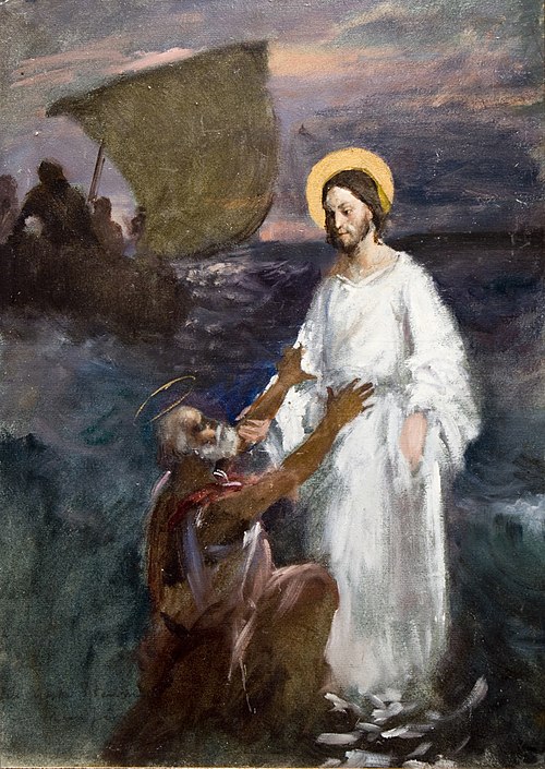 Christ Walks on Water, 1891, Eero Järnefelt