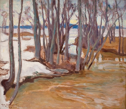 Spring Flooding in Tuusulanjärvi, 1913, Eero Järnefelt