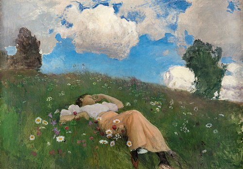 Saimi in the Meadow, 1892, Eero Järnefelt