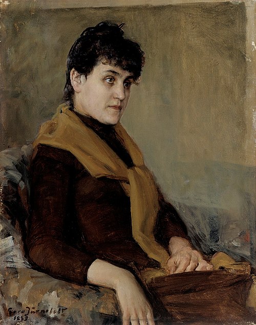 Engagement Portrait of Saimi, 1889, Eero Järnefelt