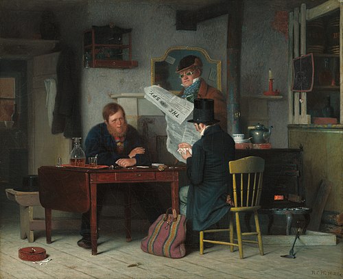 Waiting for the Stage, 1851, Richard Caton Woodville