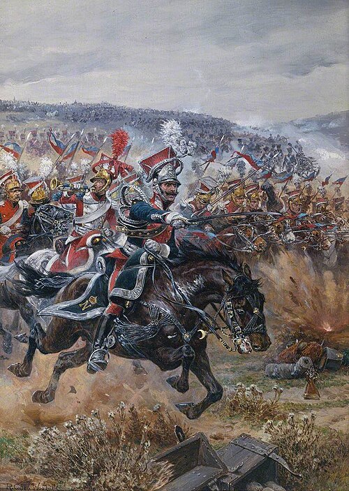 Poniatowski’s Last Charge at Leipzig, 1912, Richard Caton Woodville