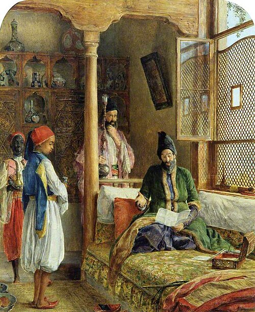 An Oriental Interior (A Startling Account, Constantinople), 1863, John Frederick Lewis