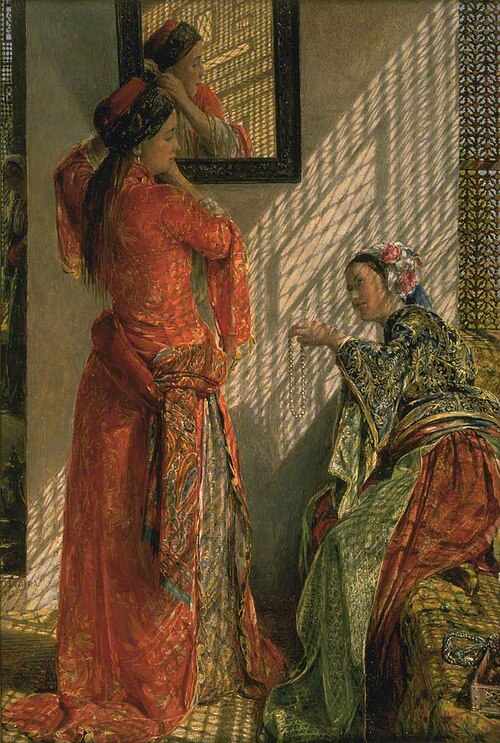 Indoor Gossip, Cairo, 1873, John Frederick Lewis