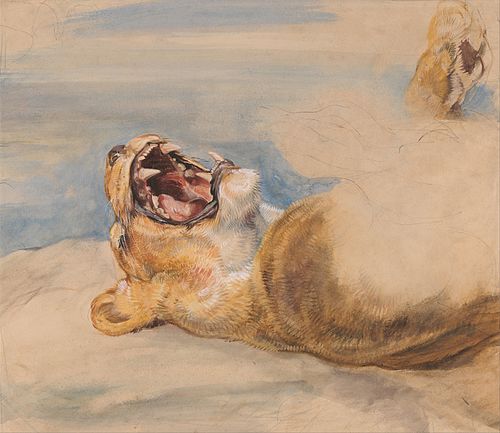 Study of a Lioness, 1824, John Frederick Lewis