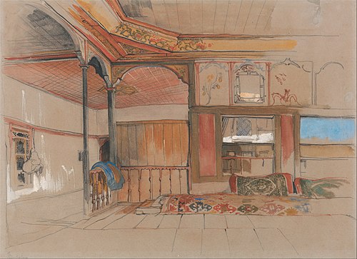 Interior of an Eastern House, 1850, John Frederick Lewis