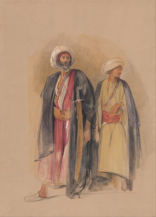 Sheik Hussein of Gebel Tor and His Son, 1842, John Frederick Lewis