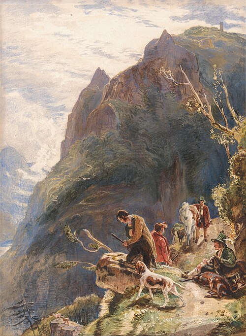 Tyrolese Hunters, 1827, John Frederick Lewis