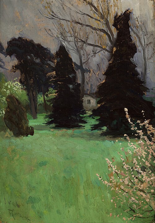 Park at Włochy near Krakow, 1906, Ferdynand Ruszczyc