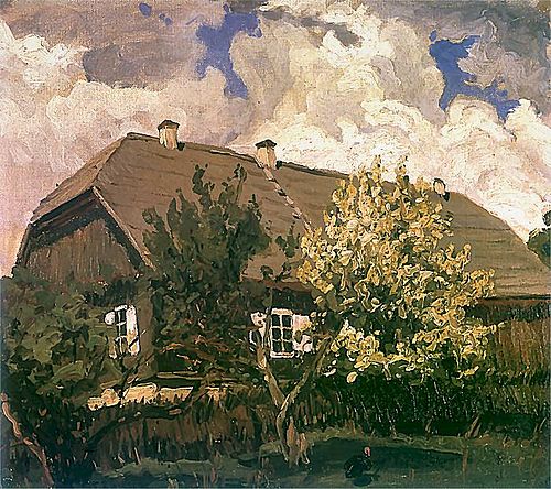 Manor house in Bohdanów., 1901, Ferdynand Ruszczyc