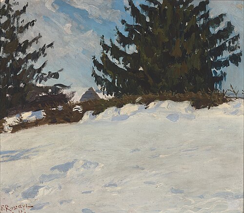 Paysage d'hiver, 1902, Ferdynand Ruszczyc