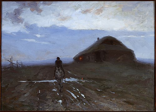Auberge sur la route., 1896, Ferdynand Ruszczyc