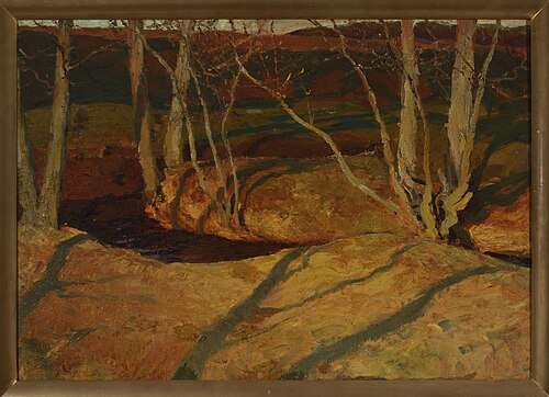 Paysage d'automne au coucher du soleil., 1907, Ferdynand Ruszczyc