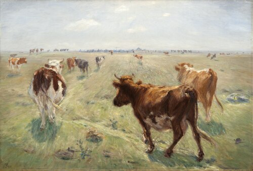 Cows out to Graze, 1890, Theodor Philipsen