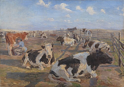 The Milking Place at Meilgård, 1884, Theodor Philipsen
