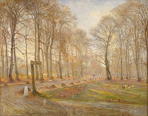 Late Autumn Day in the Jægersborg Deer Park, North of Copenhagen, 1886, Theodor Philipsen