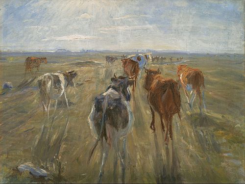 Long Shadows. Cattle on the Island of Saltholm, 1890, Theodor Philipsen