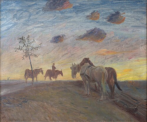 Evening Landscape, 1912, Theodor Philipsen