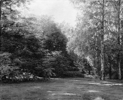 Park with Tall Trees, 1888, Theodor Philipsen