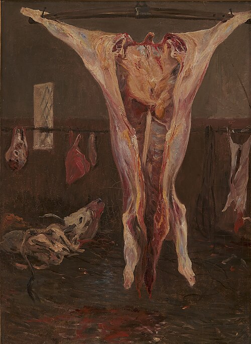 A Slaughtered Ox, Rome, 1883, Theodor Philipsen