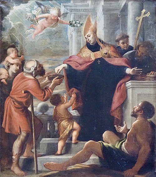 Saint Thomas of Villanova Giving Alms, 1650, Mateo Cerezo
