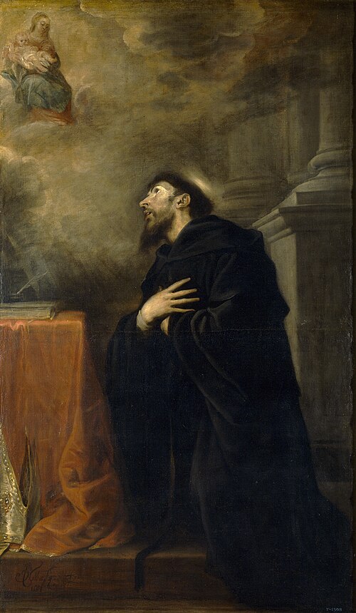 Visión de San Agustín, 1663, Mateo Cerezo