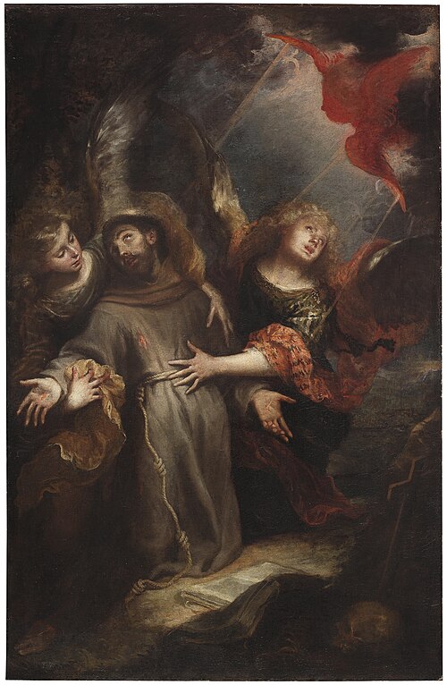 Estigmatización de San Francisco, 1660, Mateo Cerezo