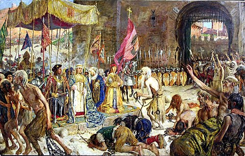 Liberación de los cautivos de Málaga por los Reyes Católicos, 1930, José Moreno Carbonero