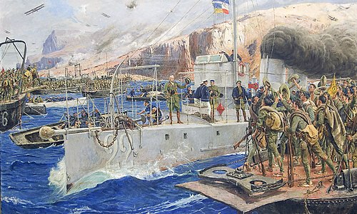 Alhucemas Landing, 1929, José Moreno Carbonero