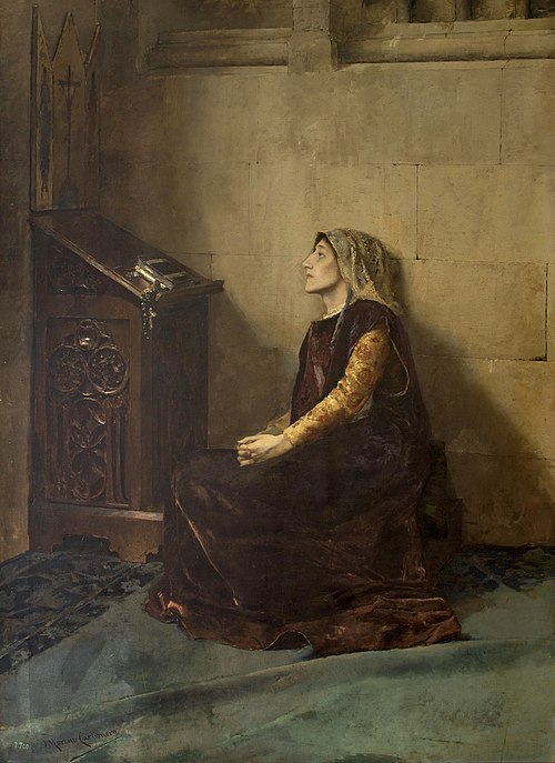 Doña Blanca de Navarra, 1885, José Moreno Carbonero