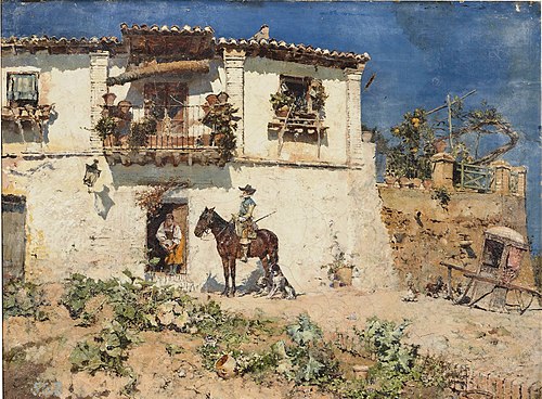 El vaso de agua, 1882, José Moreno Carbonero