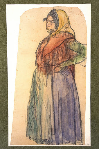 The gypsy woman, 1902, Isidre Nonell