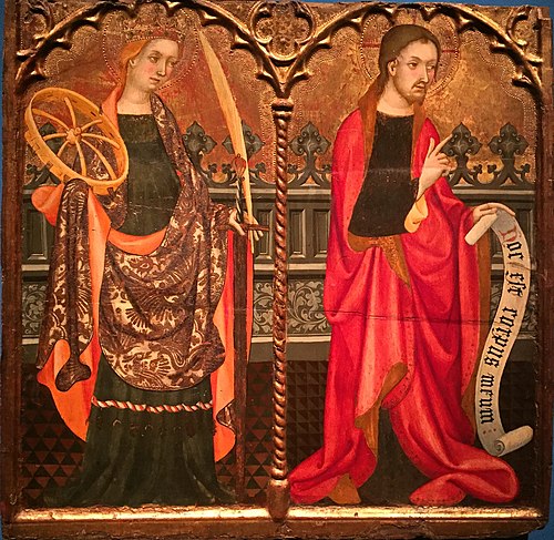 Santa Caterina d'Alexandria i Jesucrist, 1411, Lluis Borrassà