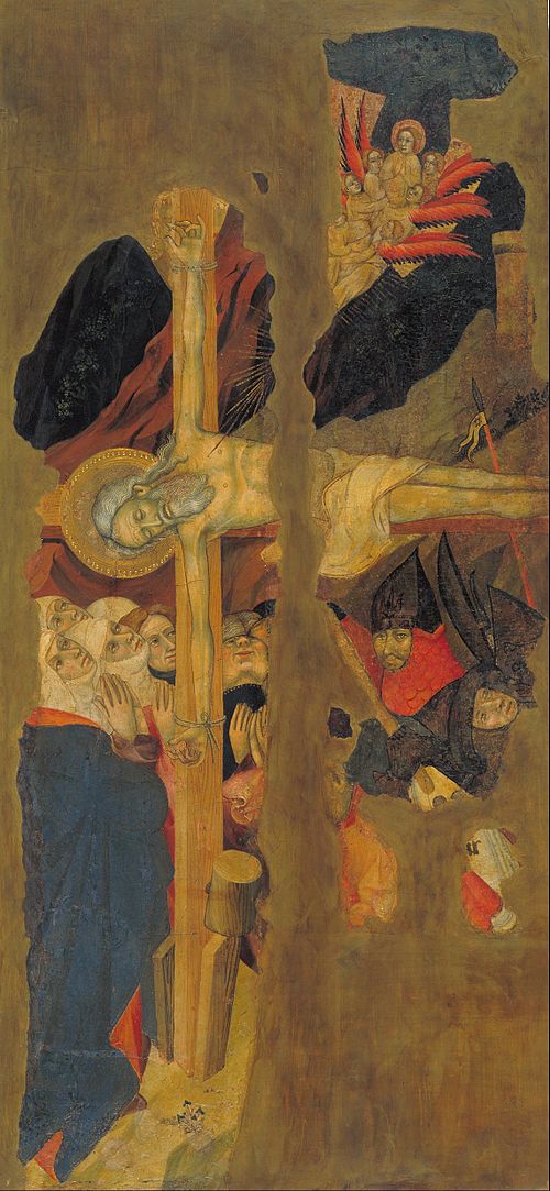 Crucifixion of Saint Andrew, 1407, Lluis Borrassà