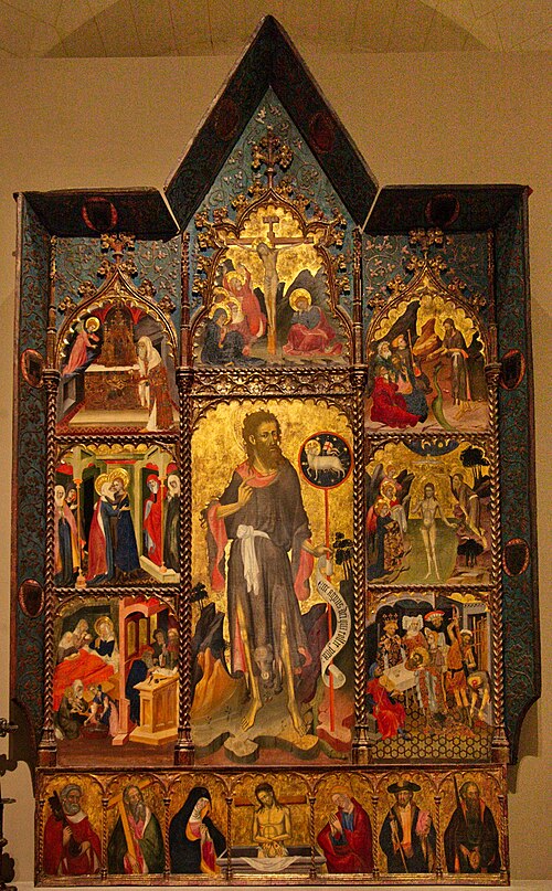 retable de la Vie de saint Jean-Baptiste, 1420, Lluis Borrassà