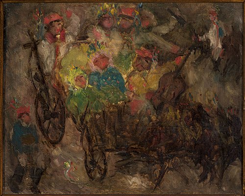 Kraków wedding, 1906, Tadeusz Makowski