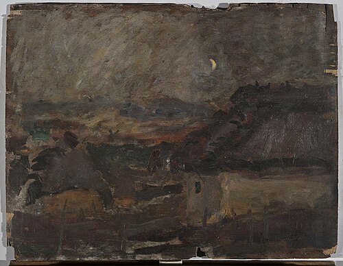Landscape with a moon, 1906, Tadeusz Makowski