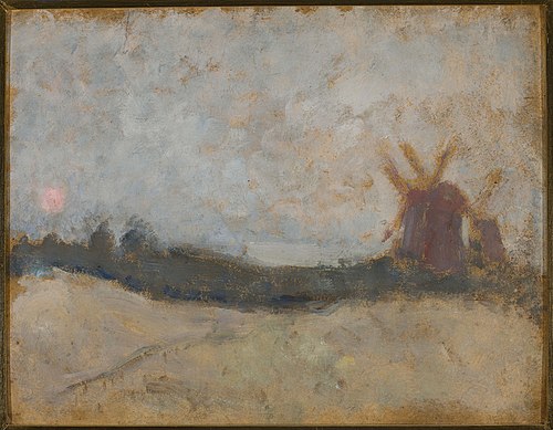 Pejzaż z wiatrakami, 1907, Tadeusz Makowski
