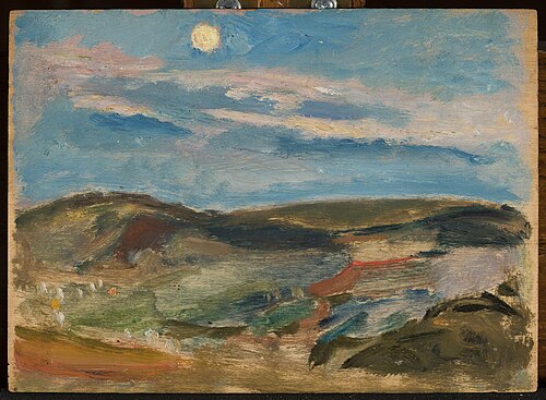 Moonlit hill, 1907, Tadeusz Makowski
