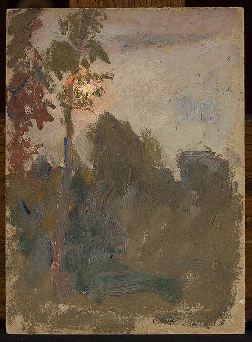 Sunset in a forest, 1907, Tadeusz Makowski
